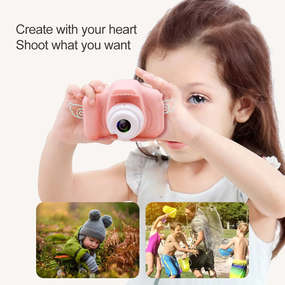 Children's Camera HD 1080P Screen Camera Video Waterproof Toy 8 Megapixel Kids Cartoon Cute Camera Outdoor Photography Toys