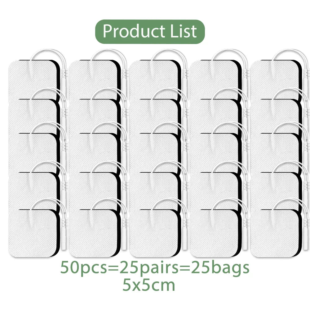 10/20/50PCS Tens Electrode Pads Gel For Acupuncture Physiotherapy Massager Patches Slimming Pulse EMS Muscle Stimulator Sticker