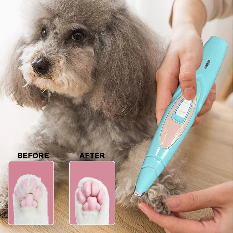 Electric Dog Clippers Professional Pet Foot Hair Trimmer Dog Grooming Hairdresser Dog Shear Butt Ear Eyes Hair Cutter Pedicure