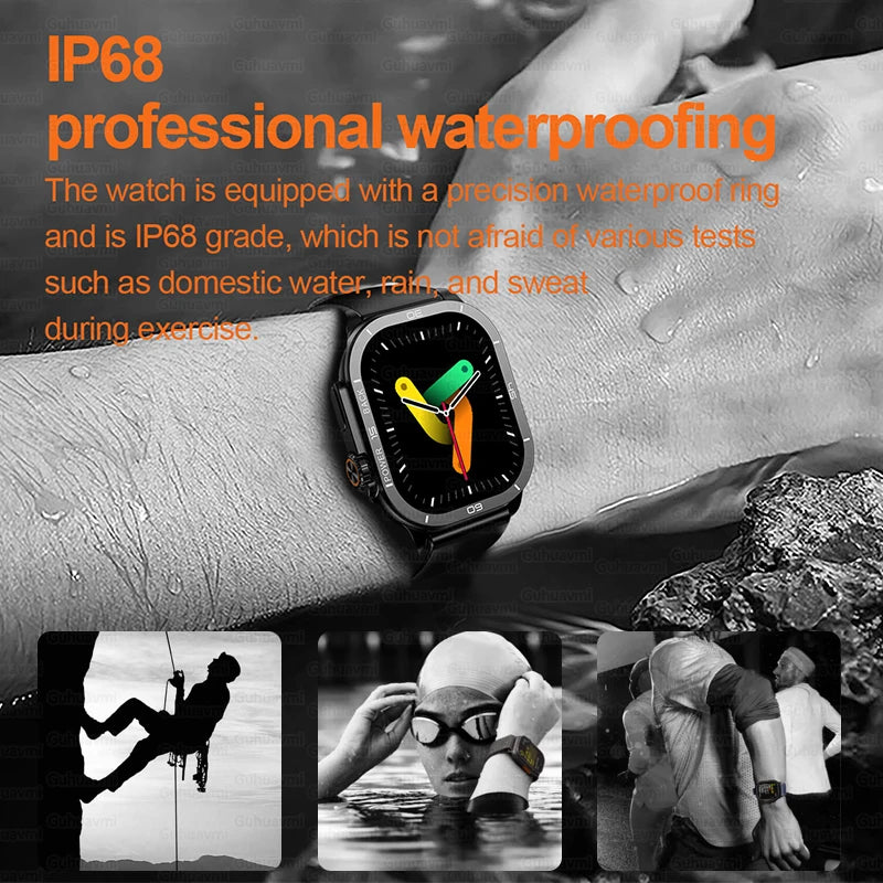 2025 New 49mm Smart Watch Men Women NFC Smartwatch BT Call Waterproof Wireless Charging AMOLED Screen Watch Ultra2 For Apple IOS