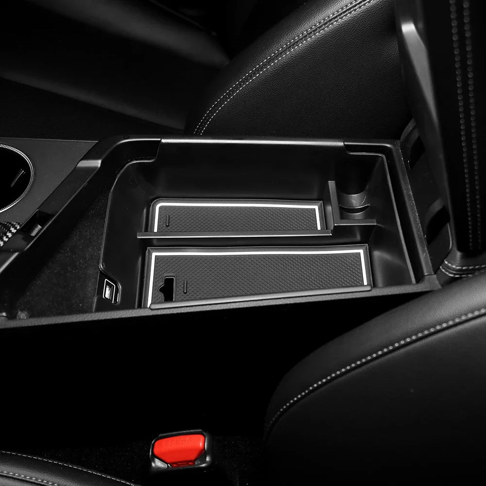 Car Center Contral Storage Box Armrest Organizer Tray For Genesis G70 2019 2020 2021 2022 Stowing Tidying Part