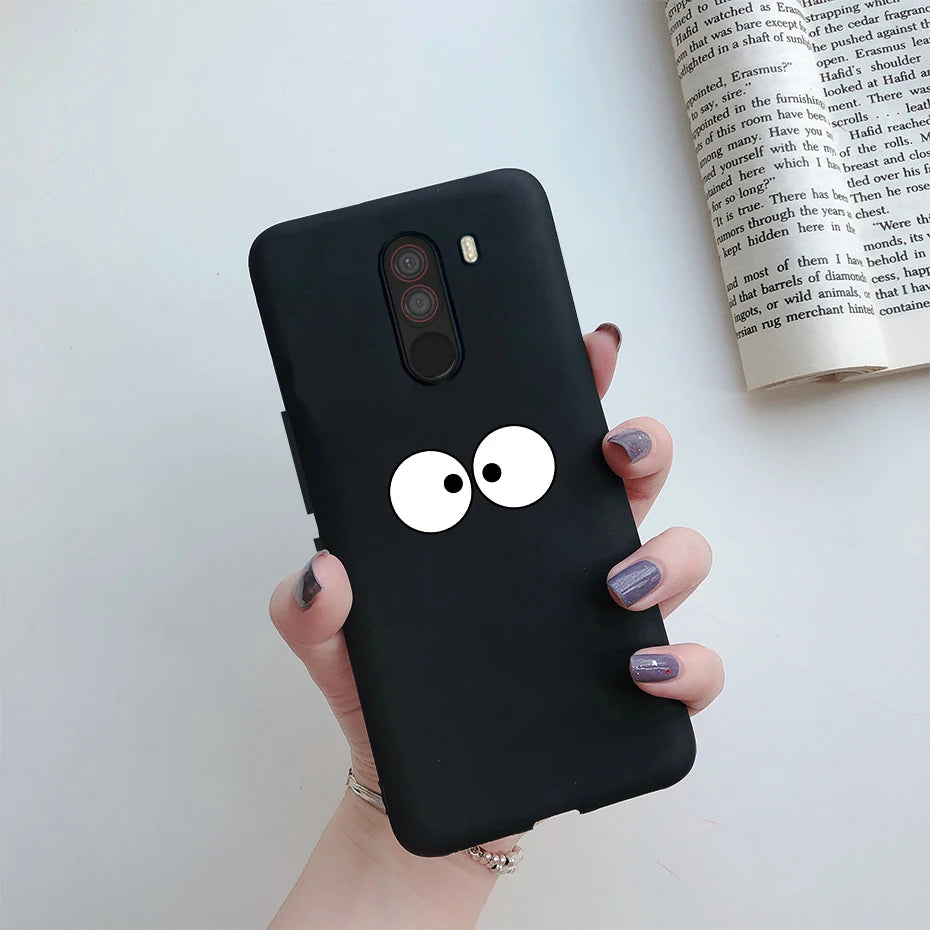 For xiaomi Pocophone F1 Case Poco F1 Cute Cat Cartoon Cover Silicone Soft TPU Phone Case For xiaomi Pocophone F1 Global F 1 Case