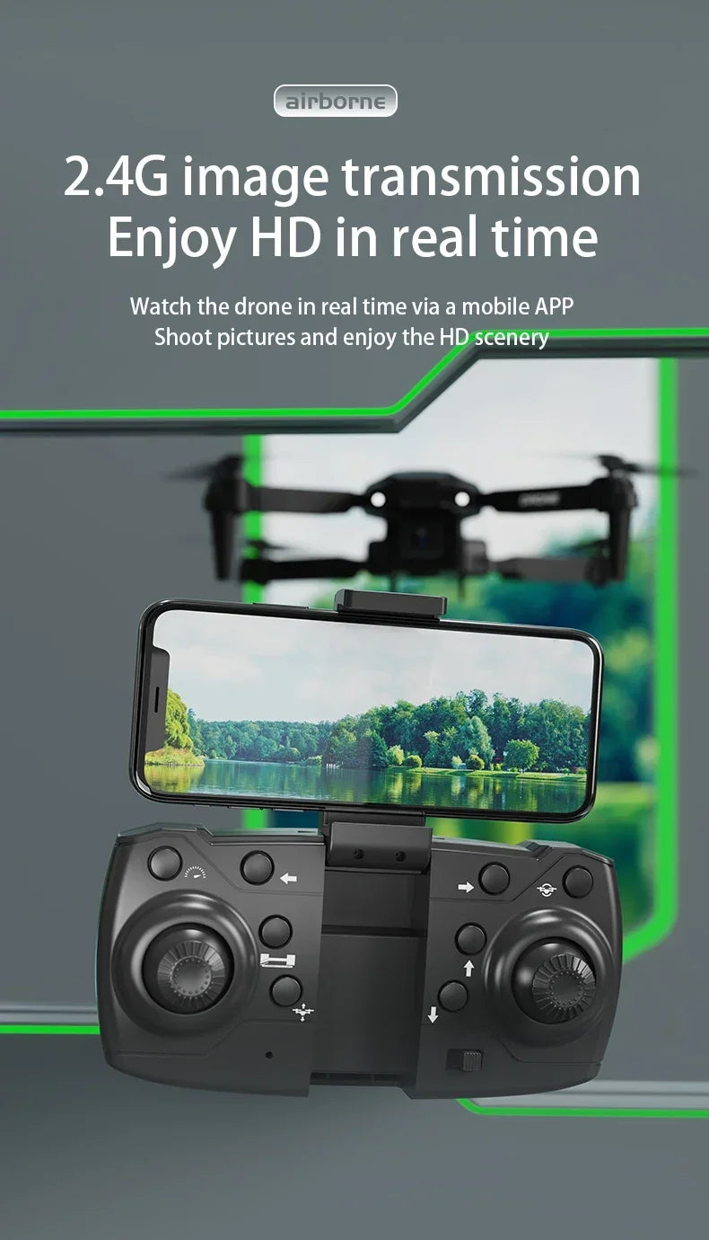 New H4 Mini Drone 4K WIFI FPV Wide Angle HD Dual8K Camera Height Hold RC Foldable Quadcopter Helicopter Toy Gift Apron Sell