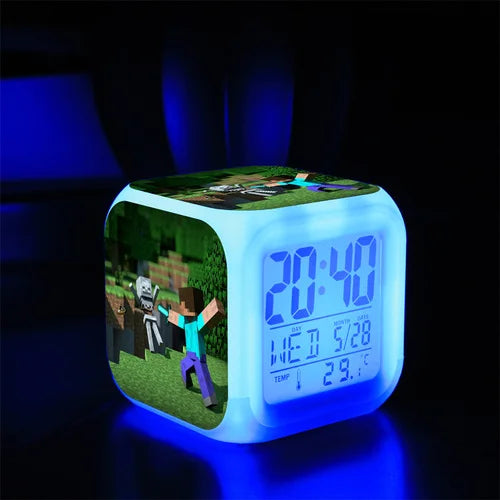 Digital Alarm Clock Battery Electric Game Set Time Alarm Clock Toy Kids Boys Creative Portable Despertador Bedroom Decor Reloj