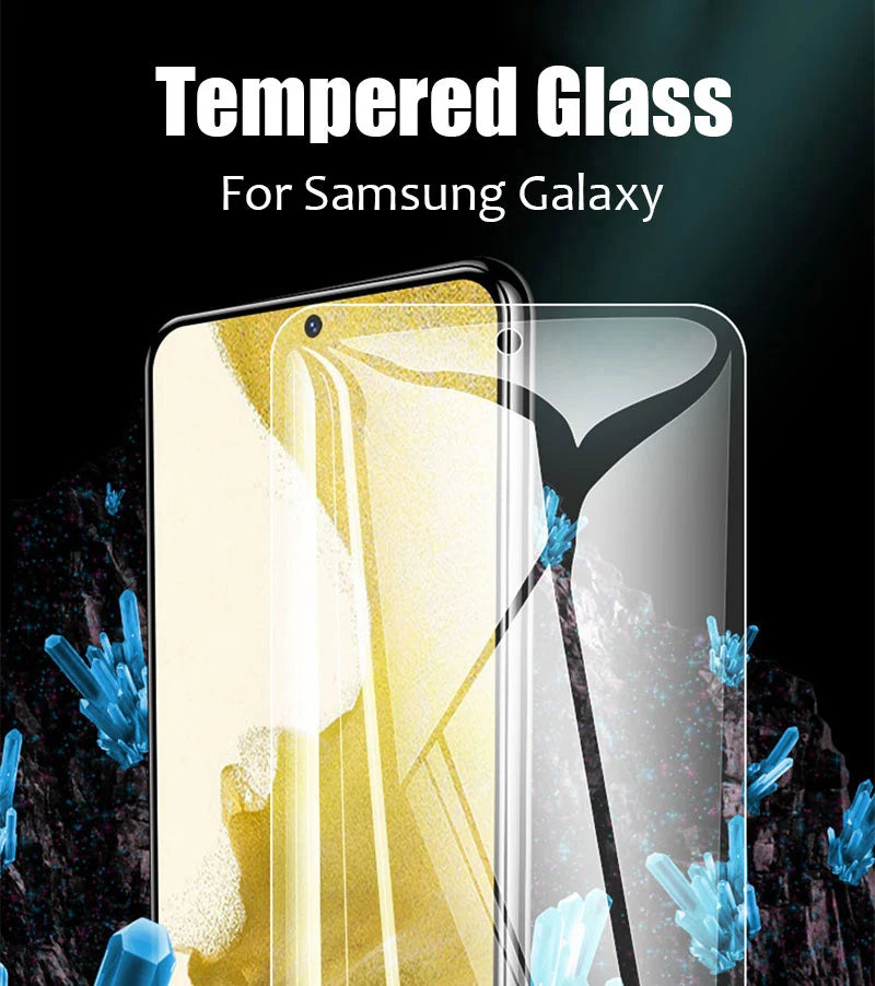 5Pcs Tempered Glass for Samsung Galaxy S23 S24 Fe S25 Ultra S21 S22 Plus Screen Protector for Samsung A16 A15 A36 A35 A56 A55