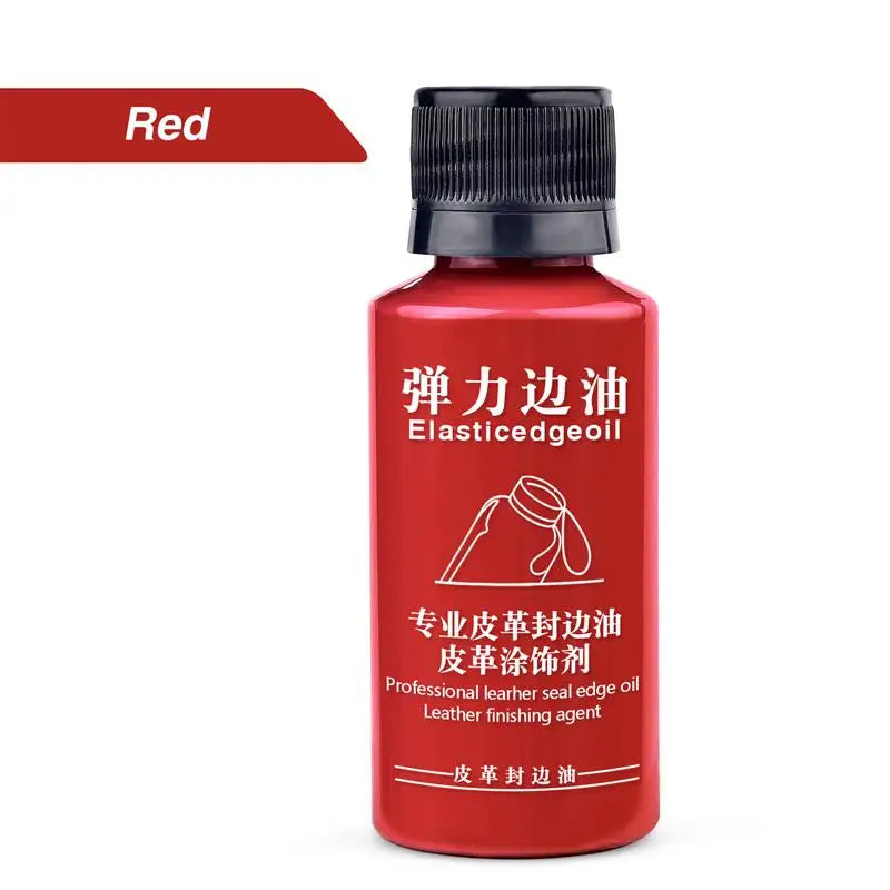 30ml Stretch Matte Elastic Edge Sealing Oil Leather Dye Coloring Coats Edges Repair Wrap Liquid DIY Leather Craft Paint Pigment
