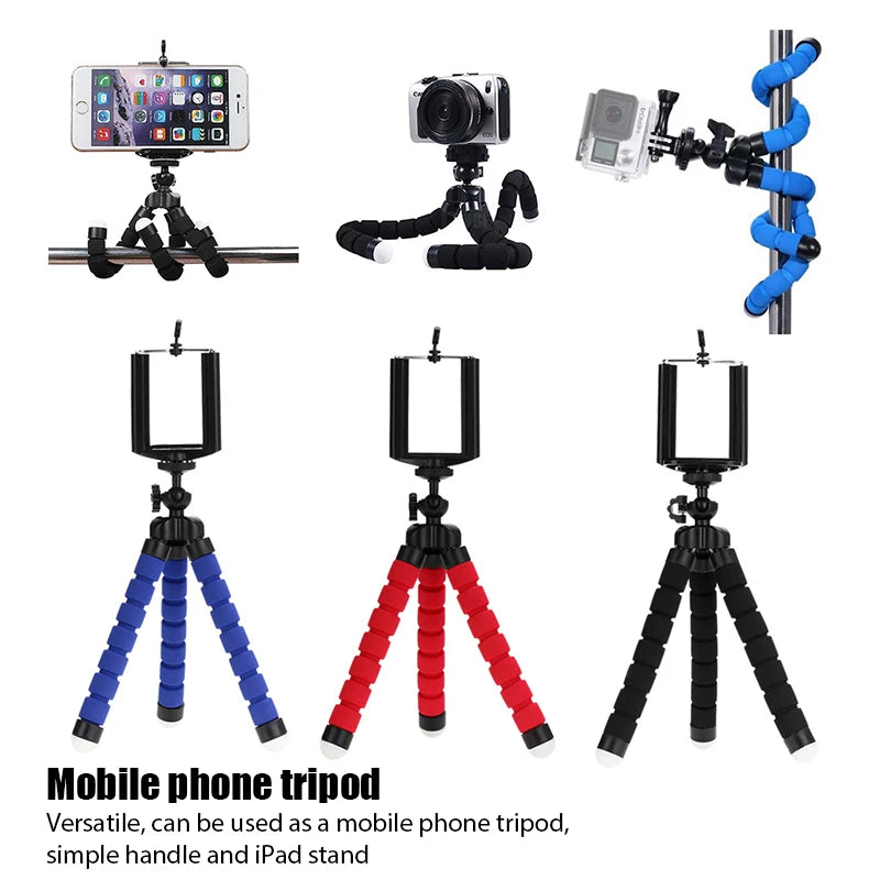 Mobile Phone Holder Flexible Octopus Tripod Bracket for Mobile Phone Camera Selfie Stand Monopod Support Photo Remote Control