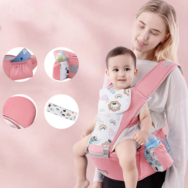 Baby Carrier Waist Stool With Storage Bag Kangaroo Shoulder Swaddle Sl NairoMarket