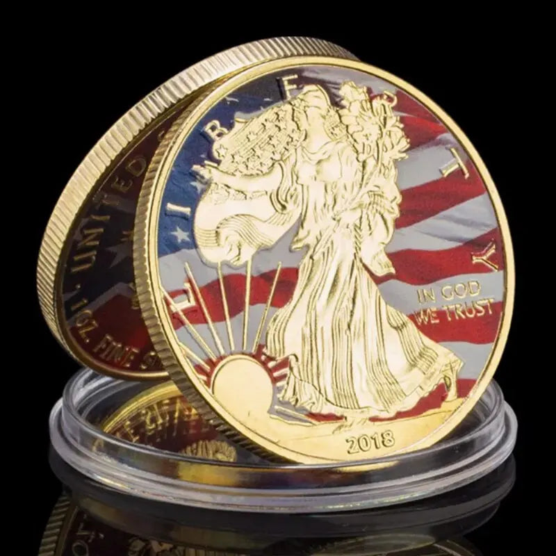 2011-2023 The US Statue Of Liberty Challenge Coins Painted America Collectible 1oz Fine New Year Gift Exquisite Collection