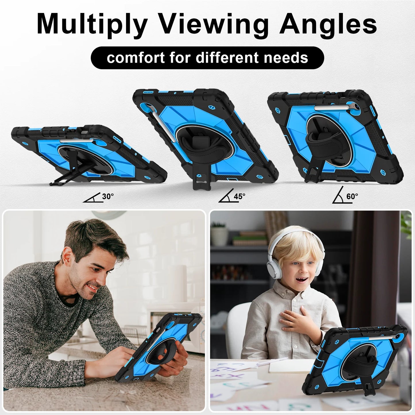 Tablet Protective Case C2 Model Suitable for Samsung Galaxy Tab S9 11Inch/Tab S9Fe 10.9Inch/Tab S10Fe 10.9Inch with Stand 10 Colors Available