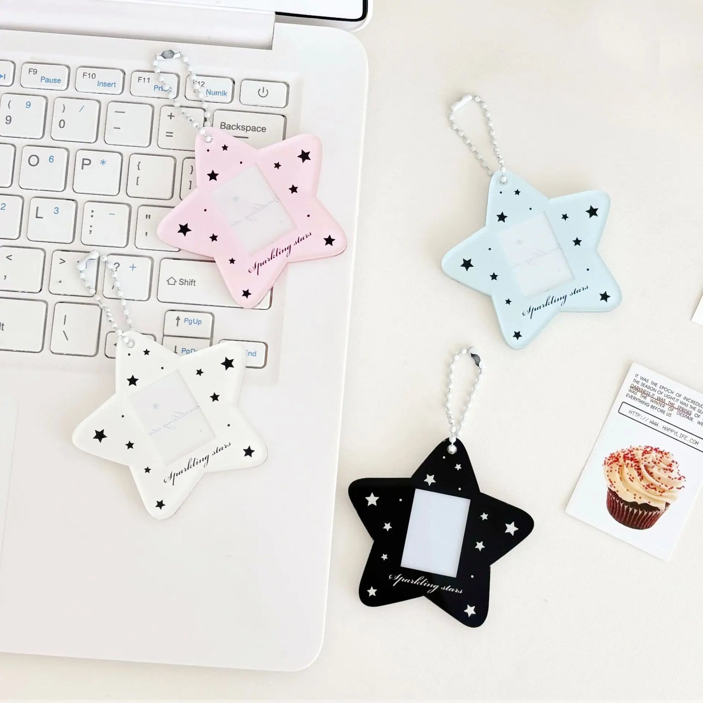 Star one inch certificate photo acrylic star follower small card card sleeve card brick card sleeve