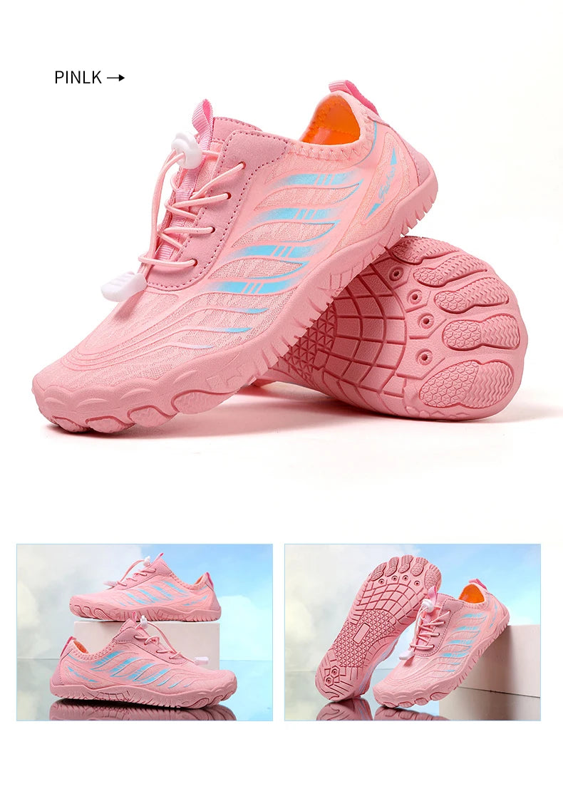 New Arrival Water Shoes Qiuck-Dry Aqua Shoes Men Women Outdoor Beach Swimming Wading Breathable Five-Finger Sneakers Size 36-46