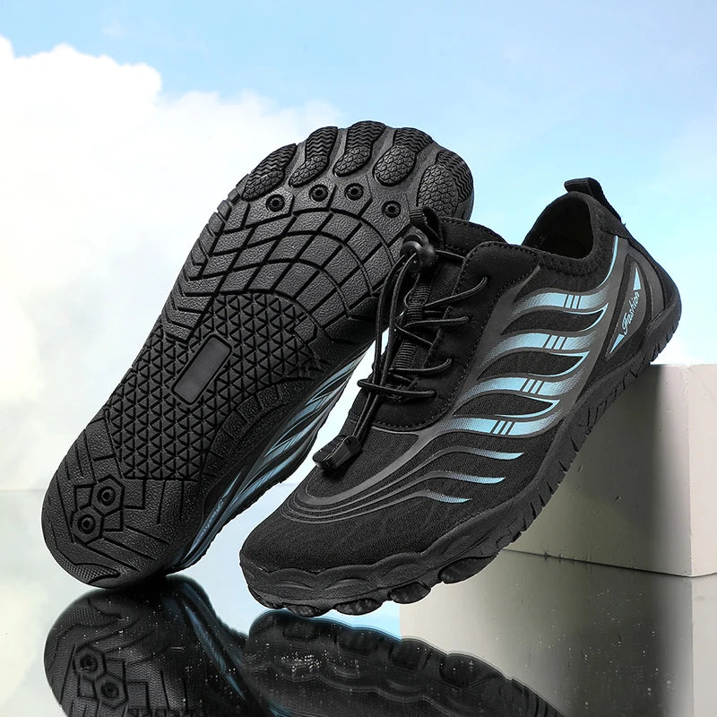 New Arrival Water Shoes Qiuck-Dry Aqua Shoes Men Women Outdoor Beach Swimming Wading Breathable Five-Finger Sneakers Size 36-46