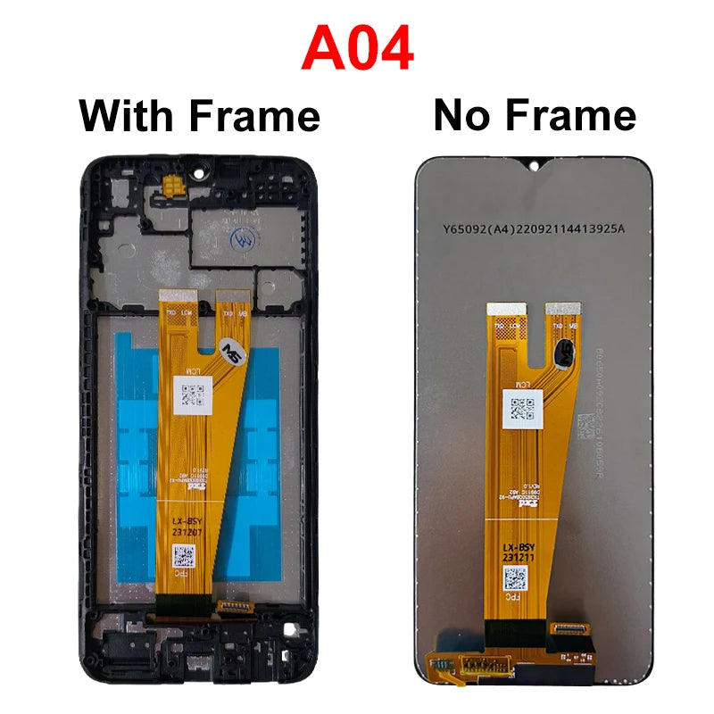 A045 For Samsung Galaxy A04 LCD A045F Display A04S A047 A047F Touch Screen Digitizer For Samsung A04E LCD A042 A042F Display
