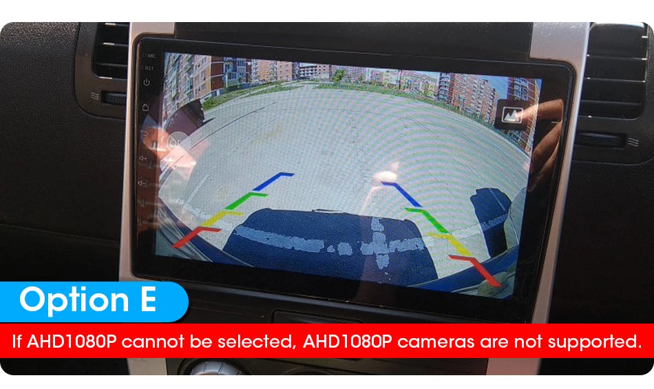 1080P Waterproof Vehicle Camera with Night Vision for Rear View Universal Backup Camera Car Monitor Head Unit Audio Reverse Cam