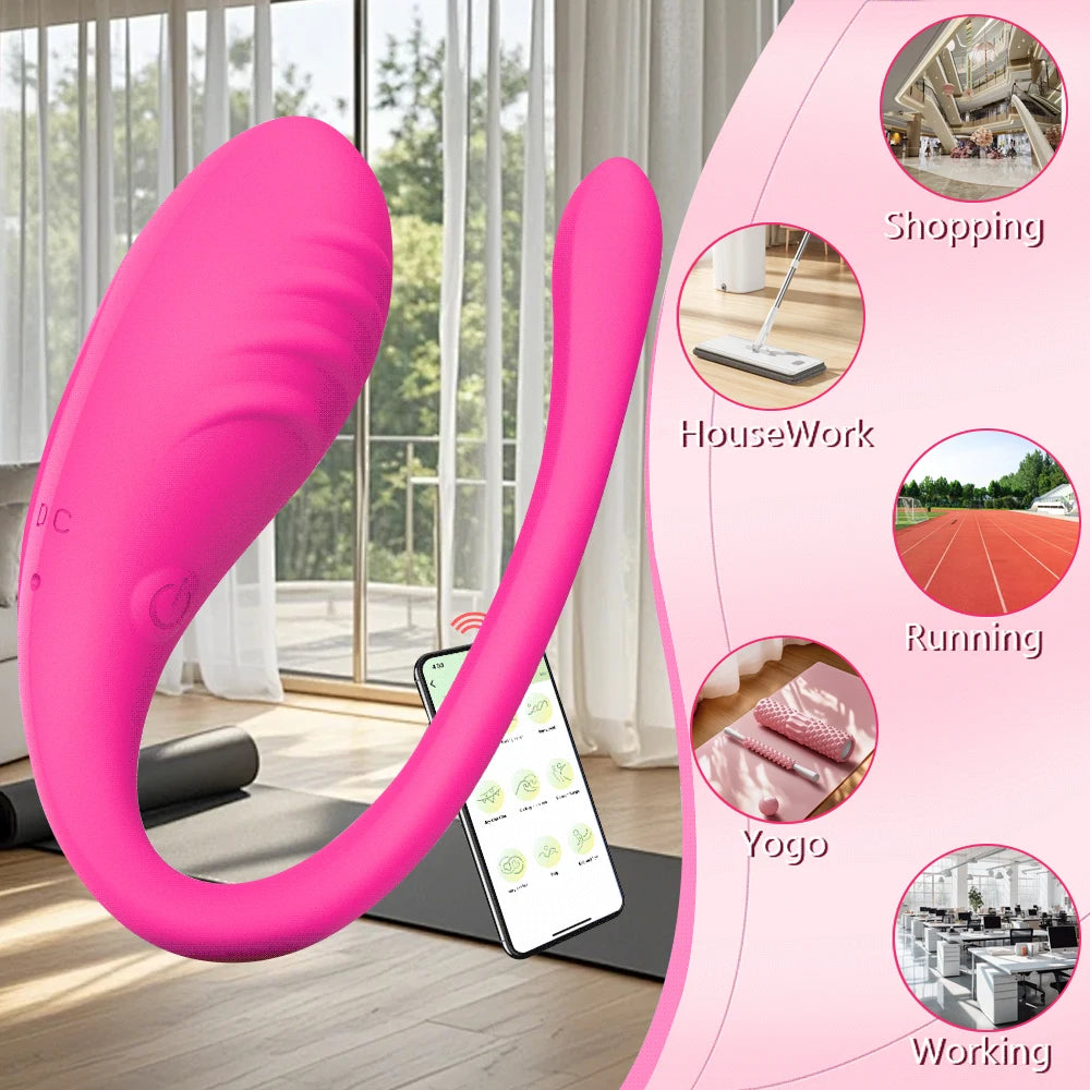 Wearable Massager Mini Vibrator Vibrator with App Remote Control Vibration Remote Controller Couple Love Sex Toy Adult Products