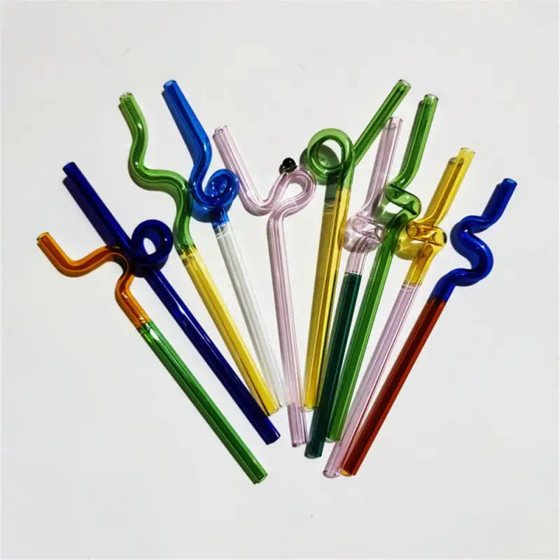 Color Straw Functional Non-toxic Environmental Protection Security Durable Smooth Colorful Straw Handmade Reusable Party Straws