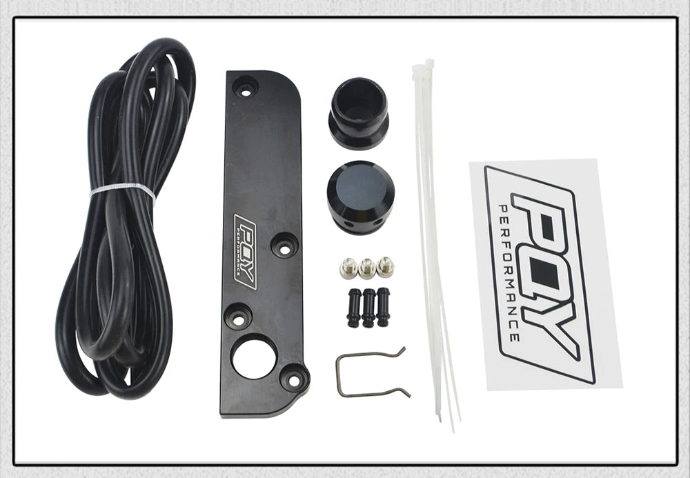Billet PCV Delete Plate Kit Revamp Adapter for Volkswagen(VW)/Audi/SEAT/Skoda EA113 Engines with PQY logo PQY-TSB01