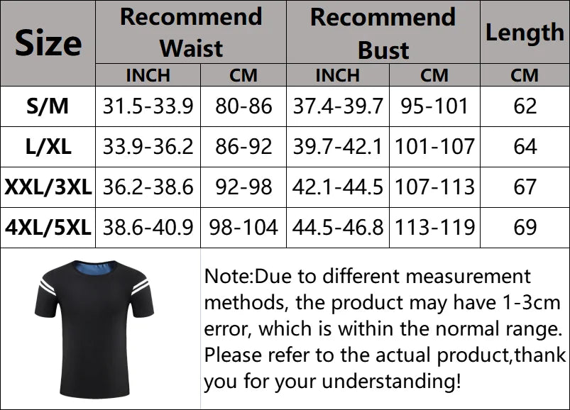 Men Sauna Sweat Shirt Heat Trapping Compression Vest Waist Trainer Gym Workout Shirts Slimming Body Shaper Weight Loss Tank Tops