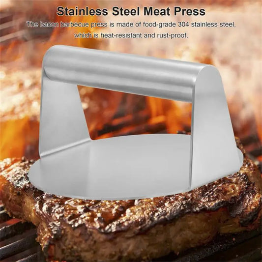 2024 Stainless Steel Smash Burger Press Hamburger Patties Meat Masher Circular Meat Press Mold For Deli Meats Kitchen Accessorie