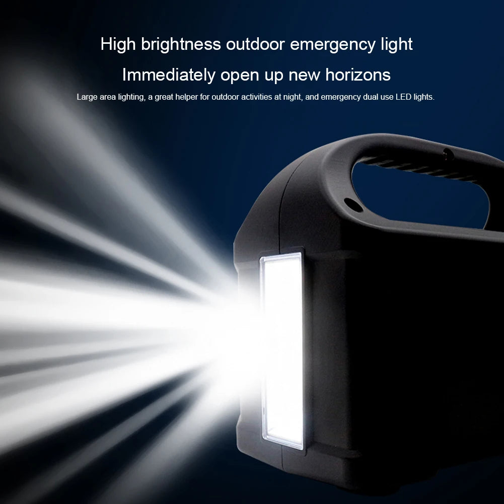 100W Portable Solar Power Station 110V/220V Outdoor Camping Power Bank LED Display Portable Outdoor Generator Battery Power Bank