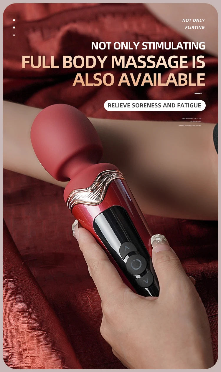Powerful Magic Wand Vibrators Stimulation G Spot Nipple Clitoral Massager Vaginal Masturbator Female Masturbator Sex Toys