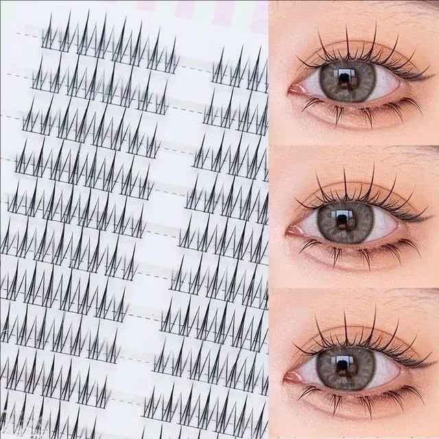 MIAOJIE Fashion Sunflower False Eyelashes Natural Simulation Fairy Cos Mink Eyelashes Extension Diy Makeup Individual Segmented