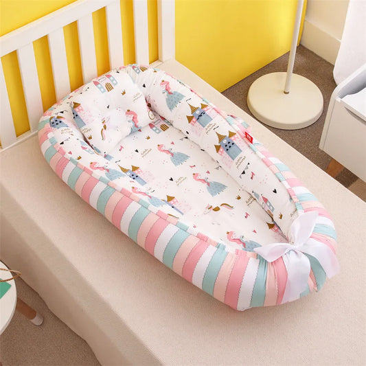 New Folding Baby Sleeping Nest Newborn Bed Crib Travel Playpen Mattress Child Toddler Playpens Photography Cama Bebe with Pillow