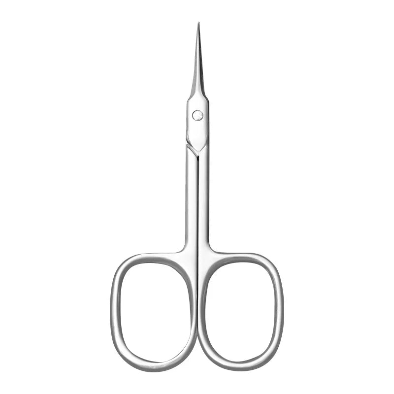 Precision Stainless Steel Cuticle Scissors - Thin Blade Nail Clippers for Manicure and Eyebrow Trimming - Dead Skin Remover