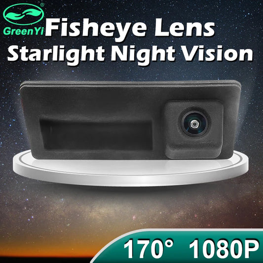 GreenYi 170° 1080P AHD Vehicle Rear View Camera for VW Volkswagen Golf Passat B7 B6 Tiguan Jetta MK6 Audi A3 A4 A5 Q5 A6 B6 car