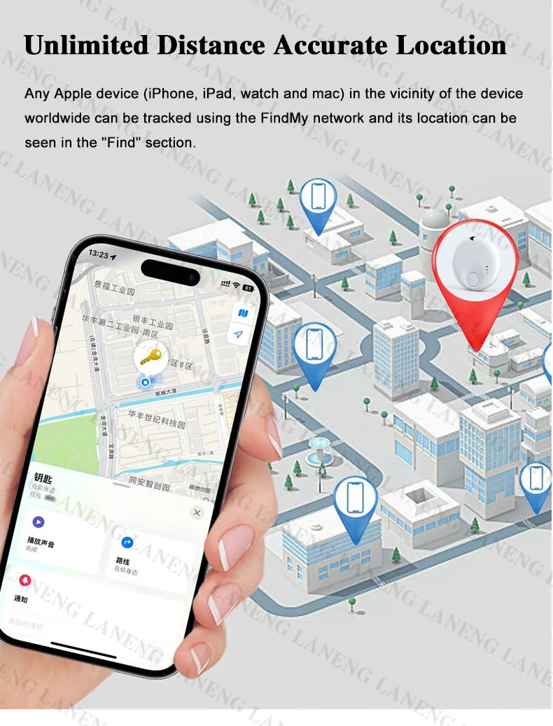 GPS IP67 MFI For Apple Tracker Smart Air Tag Child Key Pet Car Vehicle Lost Tracker Battery Life About 365 Day Bluetooth Tracker