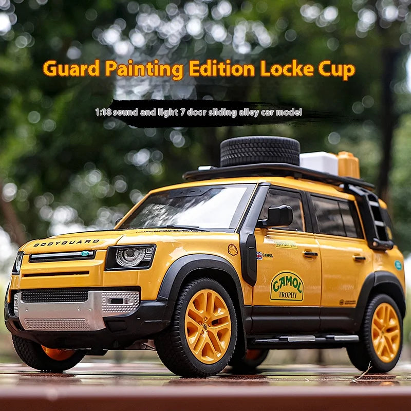 1:18 Scale Land Rover Defender Painted Edition Alloy Car Model with Lights & Sounds - Authentic Replica for Kids & Collectors