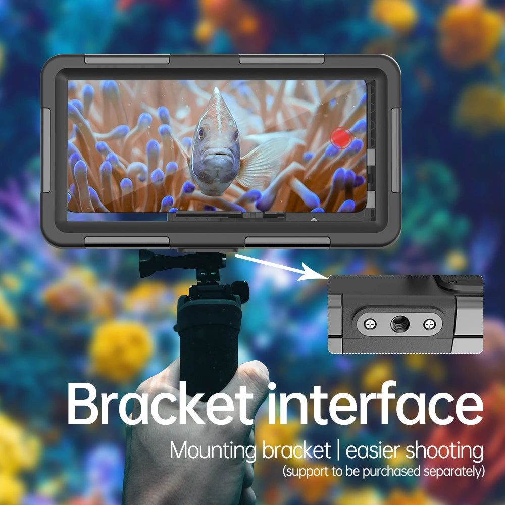 Shellbox Newly upgraded multicolor IP68 standard 15M/50ft diving/swimming photography professional diving waterproof Phone Case
