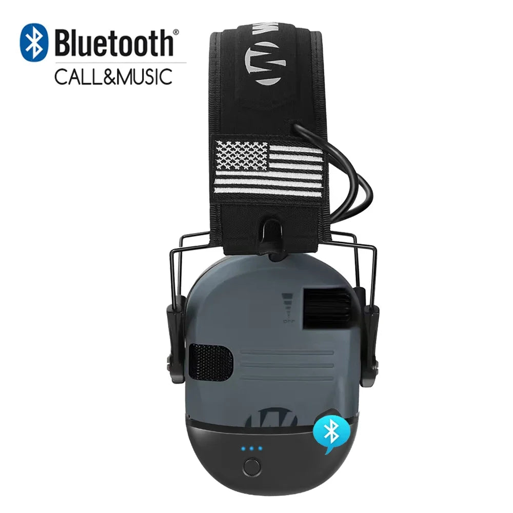 Wireless Electronic Anti-noise Shooting Headset Bluetooth Tactical Hunting Earmuff Hands-Free Calling Hearing Protection Headset