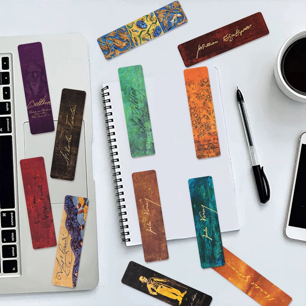 30PCS Celebrity Manuscripts, Bookmarks, Personalized and niche Decorations, Student Books, Page Annotations, Bookmarks, Gifts