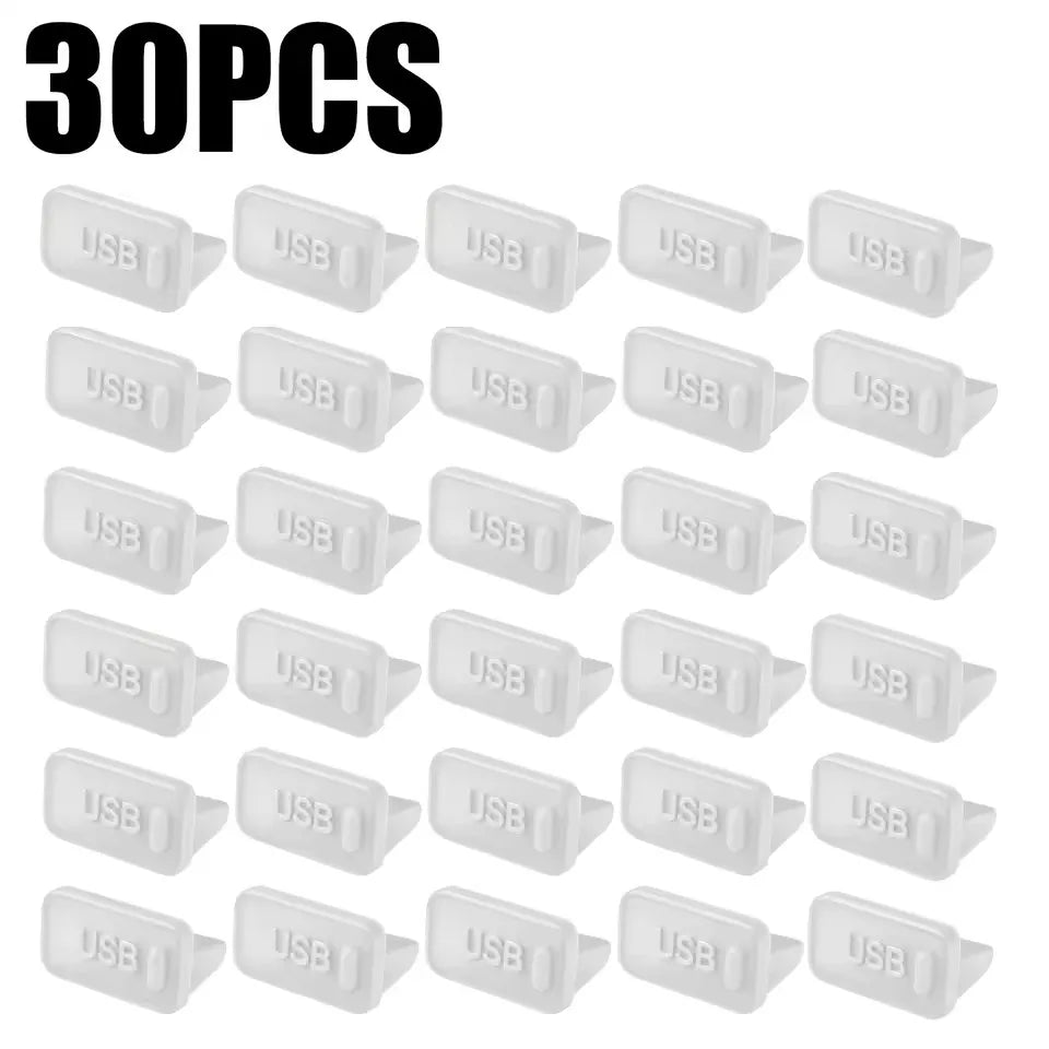 Dust Plug for USB -A Charger Port Cover Cap Female Jack Universal Silicone Dustproof USB-A Ports Protector PC Notebook Laptop