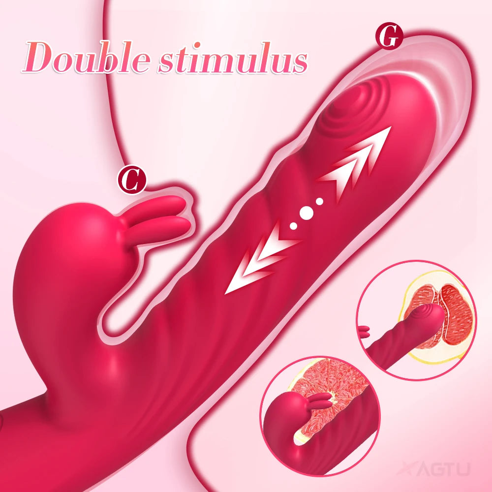 Powerful Thrusting Sucking Vibrator Female Sucker Clitoris Stimulator G Spot Dildo Massager Adult Goods Sex Toys for Women