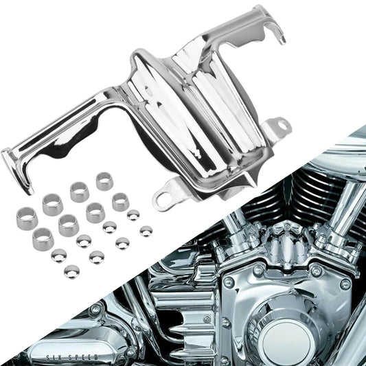 Chrome Tappet / Lifter Block Accent Trim Cover For Harley Twin Cam 00-17 Touring Electra Glide Dyna Fat Bob Breakout