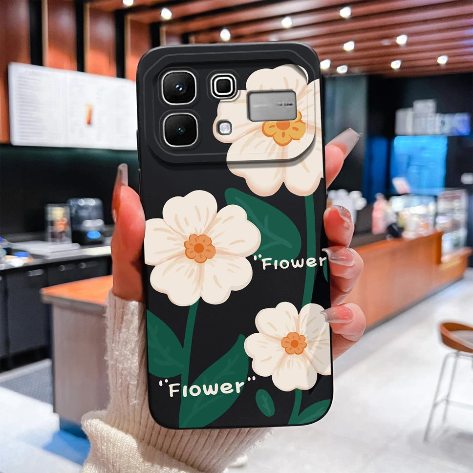 Phone Case For Infinix Note 60 Pro Edge 4G 5G Liquid Silicone High Quality Shockproof Cute Animals Cover