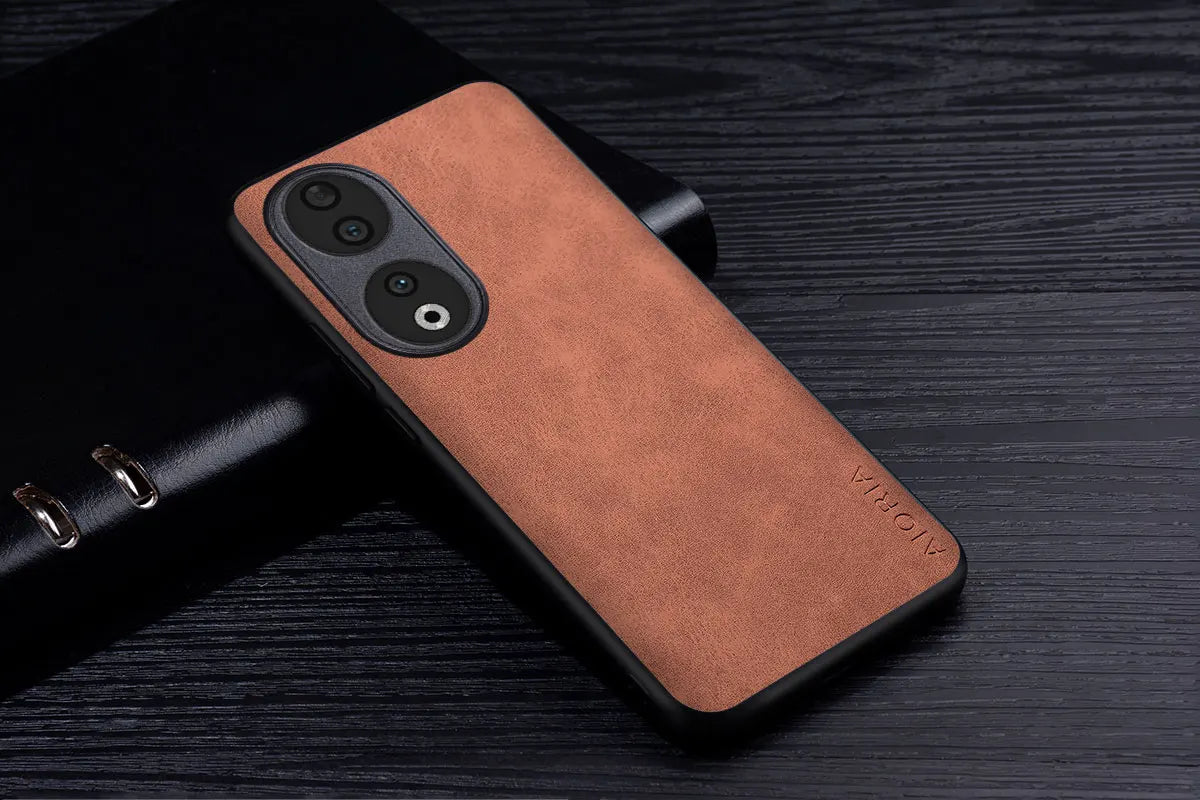 Premium PU Leathe Phone Case for Honor 90 70 50 20 10 Pro Lite Scratch-Resistant Solid Color Protective Cover