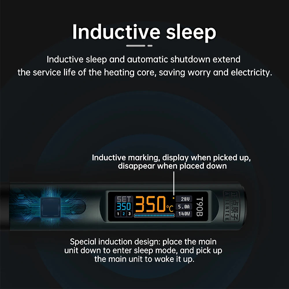 ALIENTEK T90 Smart Soldering Iron T245/T210/T65 series optional Adjustable Temperature Welding Solder Tool T80 new Version