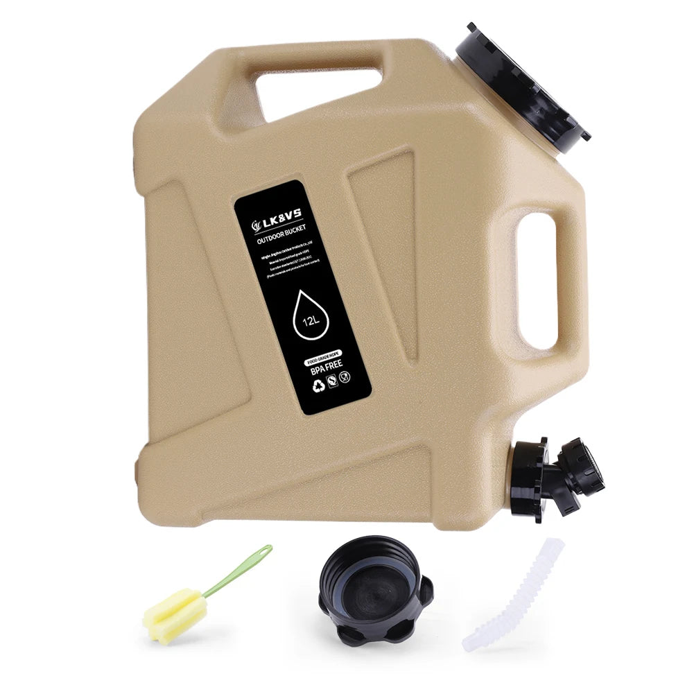 12/11L Emergency Water Can Water Storage Container Portable Large Capacity Outdoor Hiking Accessories Camping Tourism