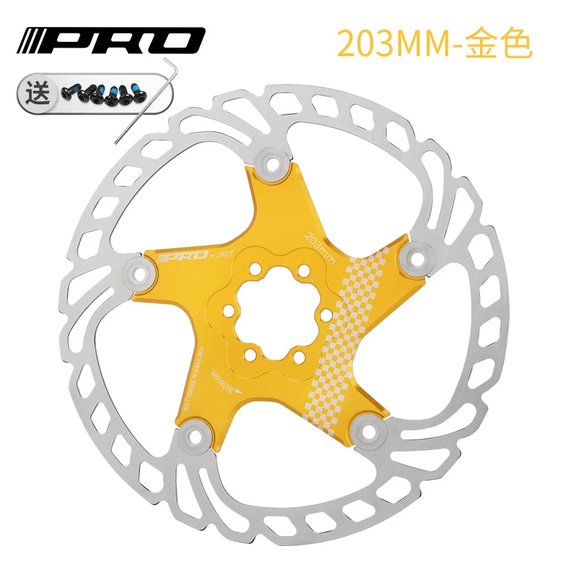 IIIPRO MTB Cooling Disc Brake Heat Dissipation  6 Inch 140/160/180/203mm Rotor Down Hill Floating Bicycle Brake Rotor