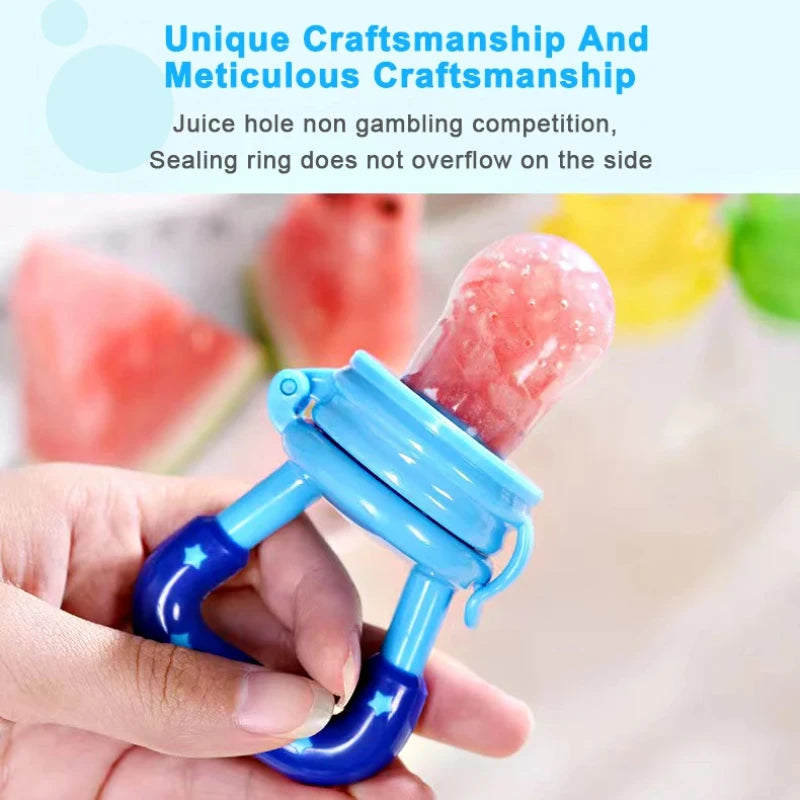 Baby Feeding Spoon Fruit Grinding Pacifier Complementary Bites Silicone Mesh Baby Feeding Tableware