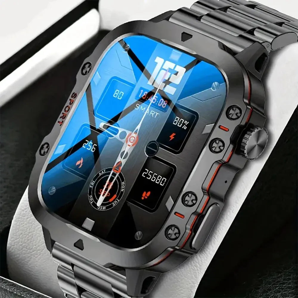 2024 Men s Smart Watch Bluetooth Call AI Voice 100 Sport Modes 420mAh NairoMarket