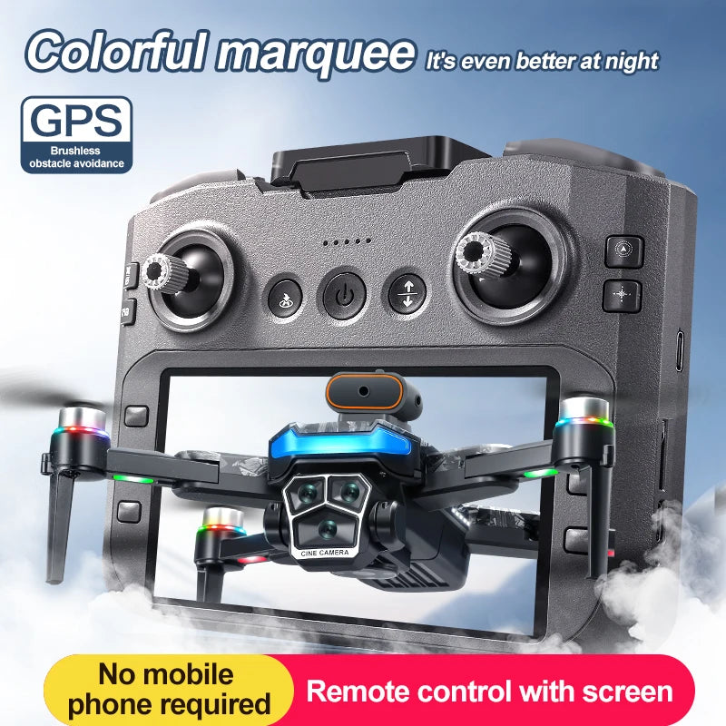 A14 PRO MAX Drone 8K Professional Camera Four-Axis Aerial Photography with Screen Remote Control 5000M 5G WIFI GPS FPV RC Dron