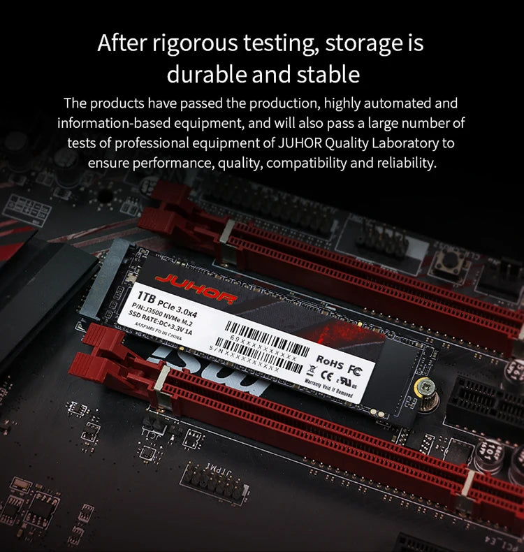 JUHOR M.2 NVMe PCIe3.0 Ssd Hard Disk 512GB 1T 2T M.2 NVMe SSD Internal Hdd Solid State Drive For Desktop PC Laptop