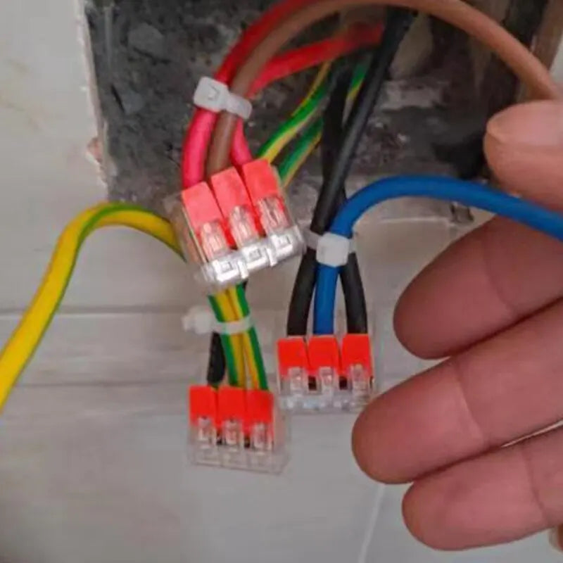 30 Pcs 32A Wire Connectors Compact Splice Connectors Quick Cable Connectors Light Terminal Connections