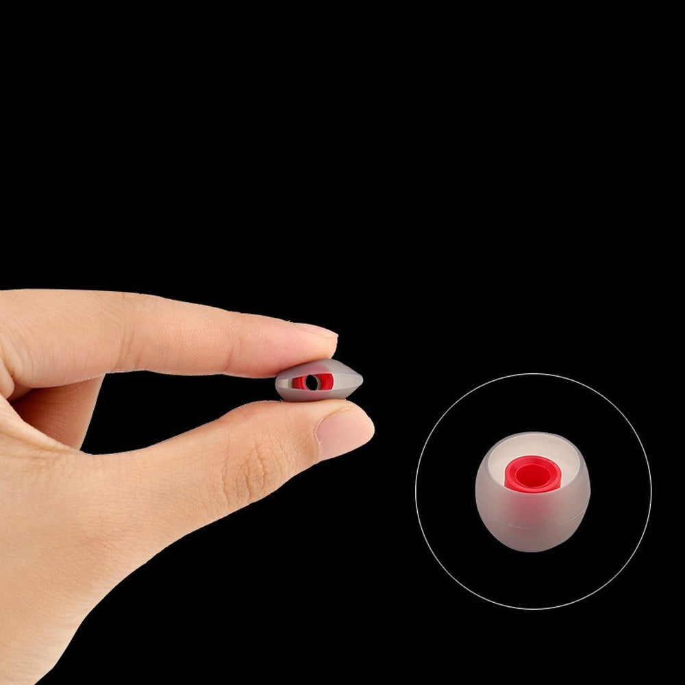 Ivinxy 12pcs Layer Silicone In-Ear Earphone Covers Cap Replacement Earbud Bud Tips Earbuds eartips Earplug Ear pads cushion