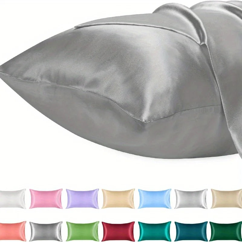 1PC Satin Pillowcase for Hair Similar to Silk Pillow Cases for Skin, Silky & Soft Pillow Covers, Gifts for Her or Him